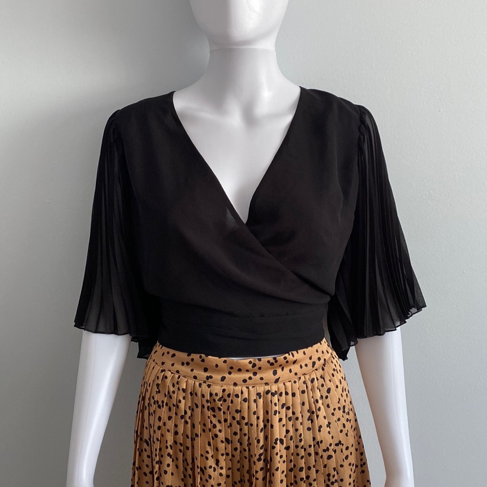 Express Shear Wrap Style Crop Top